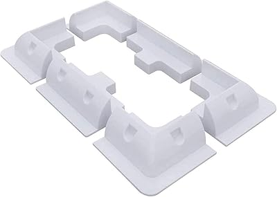 Deymu Lot of 6 mounting supports for solar panels in ABS, no drill required, widely used on the roof of motorhomes, caravans, vehicles, motorhomes, garages, hangars.. DIAYTAR NIGERIA: Your affordable marketplace with reliable 5-8 day shipping across Nigeria.