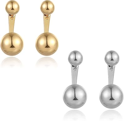 Set of pendent earrings gold plated 18 carats, round earrings with adjustable height for women 14 mm, mm, gold plated, without precious stones.. Shop with ease at DIAYTAR NIGERIA, Nigeria's premier e-commerce platform offering budget-friendly shipping.