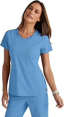 Straight medical blouse Extensible in elastane Gray's Anatomy for Women - Medical blouse at Col en V for women.. DIAYTAR NIGERIA provides endless shopping possibilities with affordable prices and prompt delivery service.