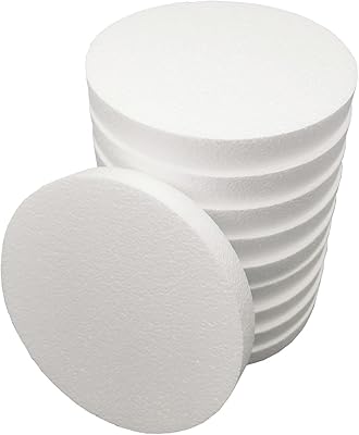 Circle of craft foam package of 10 (1524 x 624 254 cm) Polystyrene disc.. DIAYTAR NIGERIA brings retail convenience to your screen with affordable prices and dependable shipping.