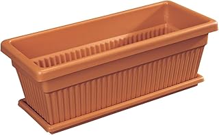 Cosmoplast rectangular plant pot - 36 inch size - Brown color - TFPNXX029 model.. Your complete retail destination, DIAYTAR NIGERIA combines extensive variety with prompt delivery.