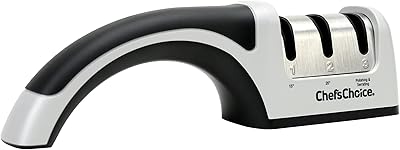 Knife sharpener Manual chiefs Choice 4643, 15 and 20 degrees for serrated knives and rights with diamond scraper, 2 steps, gray.. DIAYTAR NIGERIA: Your partner in affordable online shopping with reliable 5-8 day shipping nationwide.