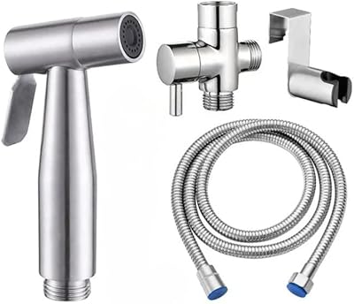 Bidet toilet sprayer, hand spraying kit, hand bidet, fabric layer sprayer - Easy to install - stainless steel, adjustable pressure.. Shop like never before with DIAYTAR NIGERIA's comprehensive marketplace and budget-friendly shipping.