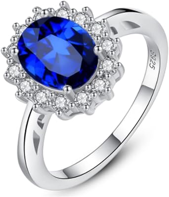 Sterling 925 silver engagement rings for women, precious Diana class stones, red sapphire, halo aaa, cubic zirconia, promise rings, American size 5-10.. Love deals? DIAYTAR Nigeria has you covered with low prices and fast delivery.