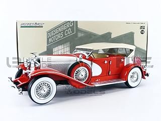 Greenlight 1:18 Duesenber & G II SJ - Red and White (top top) 13627 [shipped from Canada].. DIAYTAR NIGERIA brings the marketplace to every Nigerian home with affordable prices and quick delivery.