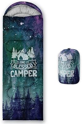 Datura Home sleeping bag for adults and children, green mountain camp van - light, hot, portable, exterior, interior, waterproof, cold resistant, for camping, hiking.. DIAYTAR NIGERIA: Where every click leads to affordable purchases delivered promptly to your door.