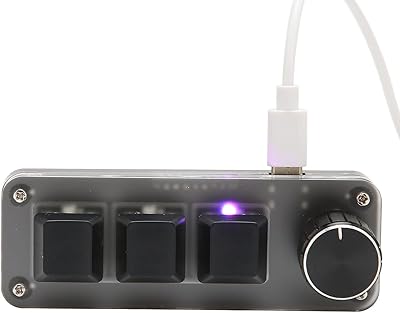 OSU Be Winner Player Keeight, USB RVB Wireless Mechanical Keyboard with 3 fully programmable and 1 button, programmable keyboard for DIY games.. From kitchen tools to phones — DIAYTAR Nigeria ships it all in a week.