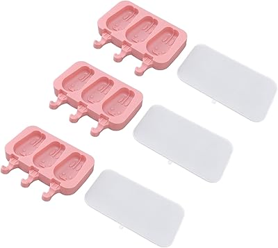 Silicone ice cream for ice manufacturing - 40 ° C at 220 ° C with wooden sticks for the house (#1).. With DIAYTAR Nigeria, shopping online is easy, affordable, and fast.
