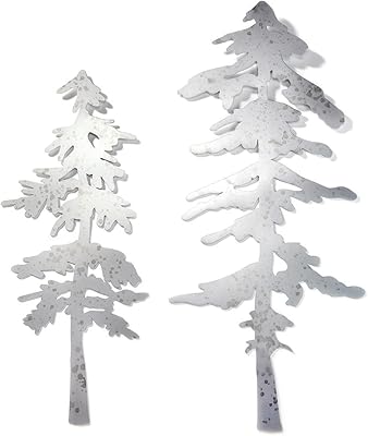 Giftcraft 683403 Wall decoration Christmas tree, silver, lot of 2, metal.. DIAYTAR NIGERIA: Revolutionizing accessibility to quality products at budget-friendly prices across Nigeria.