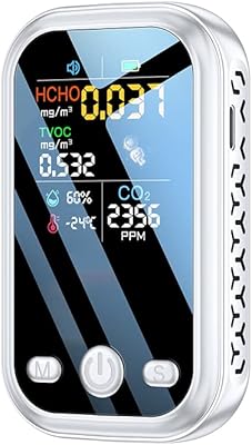 Mini Multifunctional carbon dioxide Detector Advanced 5 in 1, air quality monitor, carbon dioxide detector, temperature and humidity detector, home and outside travel format.. DIAYTAR NIGERIA delivers more than products - we deliver affordable shopping satisfaction nationwide.