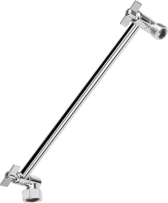 Adjustable shower arm extension arm, 11 "brass shower extension arm (13" chrome finish).. DIAYTAR NIGERIA revolutionizes access to quality products with affordable prices and dependable shipping.