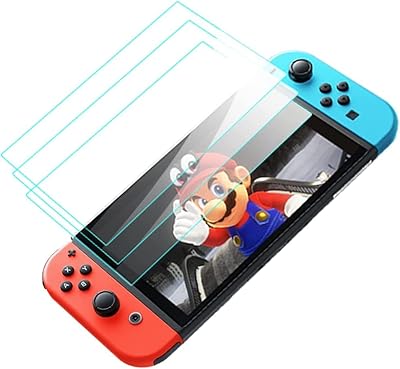 Tolded glass screen protector for nintendo switch transparent anti-scratch protector.. DIAYTAR Nigeria: Your one-stop online shop with unbeatable prices and nationwide delivery in under 8 days.