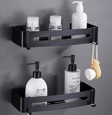 Bathroom shelf Organizer shower storage Wallening shelves in aluminum door... Discover the perfect balance of price and convenience with DIAYTAR NIGERIA's nationwide e-commerce platform.