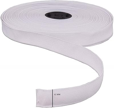 Long -term elastic Aanij® for sewing/sewing, fashion design, shop, seam (12 mm, 5 m).. DIAYTAR NIGERIA: Where shopping dreams become reality with budget-friendly prices and prompt delivery.
