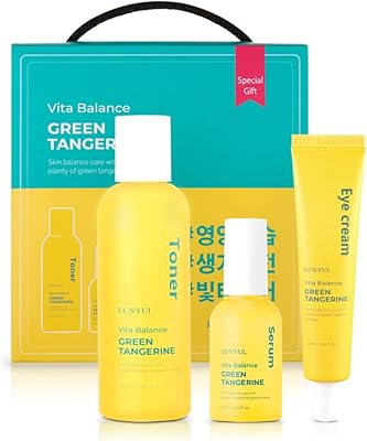 EUNYUL VITA BALANCE GREEN TANGERINE gift box - Includes a tonic, a serum, a vitamin C vitamin C cream cream, a skin care gift box, Korean skin care, skin care vitamin.. Your digital marketplace solution, DIAYTAR NIGERIA delivers quality and value within the week.