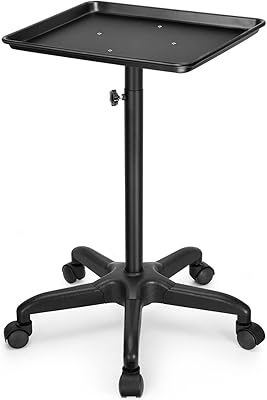 Flolexin B beauty salon tray, superior quality aluminum tattoo tray, adjustable treading cart, clinical storage cart (black).. Your daily needs delivered to your door — DIAYTAR Nigeria style.
