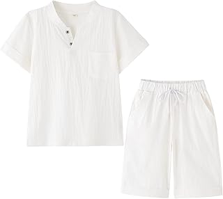 A two-piece set composed of a short sleeve t-shirt and cotton and linen shorts for boy.. DIAYTAR NIGERIA connects you with endless possibilities through our affordable e-commerce platform.