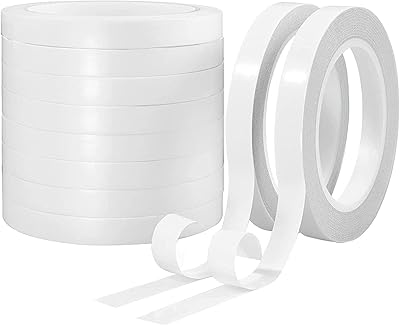 Double -sided adhesive tape, double -sided double -sided adhesive tape for arts, crafts, photography, scrapbooking, paper support, cards, boxes (10 rollers) (width: 15 mm, total length: 80 m).. DIAYTAR NIGERIA makes online shopping accessible with our budget-friendly prices and reliable shipping.
