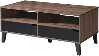2 -drawer coffee table Danube Home Jelly | Multifunctional office for the living room | Sharesses' central table | Modern design furniture for house and living room L110 x L55 x H47 cm - Colombia/Black.. Discover endless shopping possibilities at DIAYTAR NIGERIA, with budget-friendly prices and reliable delivery.