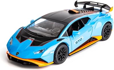Waka car model on a 1/24 scale compatible with the Lamborghini Huracan Sta pressure vehicle toy, the car door can be opened (blue).. Why pay more? DIAYTAR Nigeria gives you the best for less.