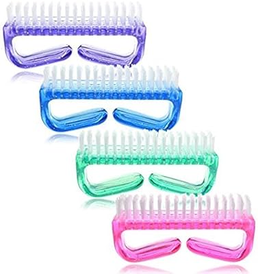 Vndeful 4 -piece cleaning brush for transparent handle nails (pink, purple, green, blue).. Discover shopping made effortless with DIAYTAR NIGERIA's comprehensive platform and quick shipping.