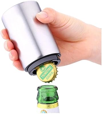 Automatic bottle opener, automatic stainless steel magnetic beer opener with magnetic cap clip.. DIAYTAR NIGERIA makes every shopping desire a reality with affordable prices and delivery in 5-8 days.