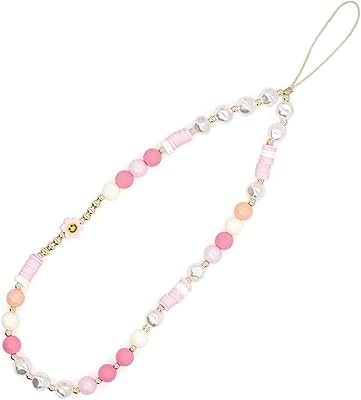 JAVIST Mobile phone bracelet in pearls, Cost-colored mobile phone chain bracelet for women and girls, pearl bracelet key, anti-loss mobile accessory.. Your shopping dreams realized through DIAYTAR NIGERIA's affordable platform with reliable delivery times.