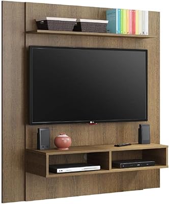 Madisa TV panel for TV up to 50 inches, wood - 130 x 136 x 32 cm - Rustic design.. Navigate through thousands of products at pocket-friendly prices with DIAYTAR NIGERIA's easy-to-use platform.