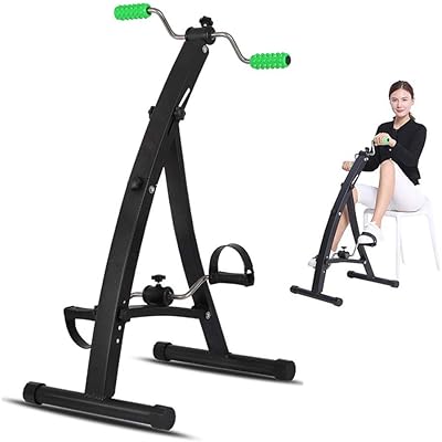 Portable pedal portable exercise bike - Foldable hawker cycle with adjustable tension with massage handle - design for legs and arms, body rehabilitation gymnastics for the elderly, the elderly.. One platform, all your needs — DIAYTAR Nigeria delivers quickly.