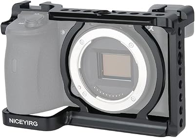 Niceyrig camera cage for Sony A6600 with arrival location holes 1/4 and 3/8, Nato rod and cold shoe - 340.. Experience retail therapy without the financial stress at DIAYTAR NIGERIA's budget-friendly marketplace.