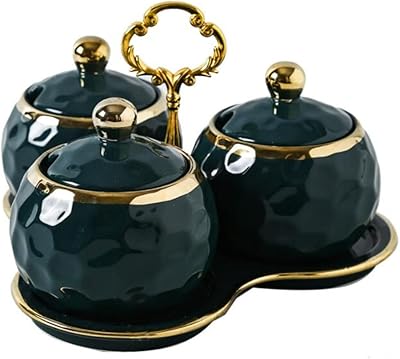 Modern ceramic and porcelain sugar house with lid and spoon, suitable for coffee, restaurant, kitchen and breakfast at home.. Skip the traffic, shop online — DIAYTAR Nigeria brings it to you.