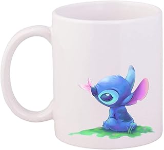 Ceramic cup of the Disney Lilo & Stitch film.. DIAYTAR NIGERIA: Transforming online retail with affordable prices and consistent 5-8 day nationwide delivery.