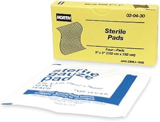 North bay honeywell 020430, 3 "x 3" sterile stamps, 4 per unit.. DIAYTAR NIGERIA: Connecting every Nigerian with quality products at prices everyone can afford.