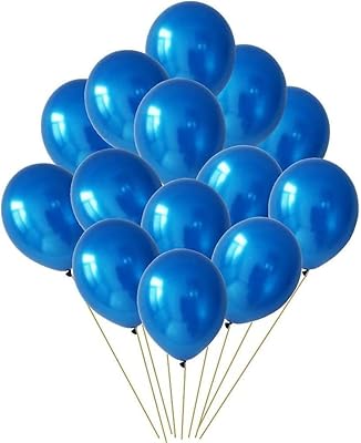 Propcycle (pack of 50 balloons) HD blue metal metal balloons for birthday party decorations for boys and children - 50 balls pack.. DIAYTAR NIGERIA: Bringing the marketplace to every Nigerian with affordable prices and quick delivery.