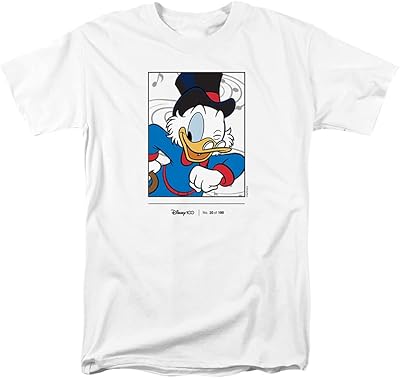 T-shirt pour homme cotton soul disney d100 scrooge mcduck blanc.. DIAYTAR NIGERIA: Revolutionizing how Nigerians shop with affordable prices and prompt delivery services.