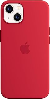 Apple silicone protective shell with Magsafe technology (iPhone 13) - Red.. Shop smarter, not harder with DIAYTAR NIGERIA - thousands of products at your fingertips with affordable delivery.