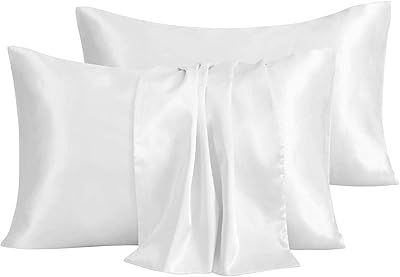 Satin pillowcase, set of 2 silk satin pillowcases for hair and skin, queen size with envelope closure (50 x 70 cm, classic white).. DIAYTAR Nigeria is your reliable online shopping destination offering an extensive range of products across all categories. Enjoy fast nationwide delivery in just 5 to 8 days and some of the lowest prices in the market.