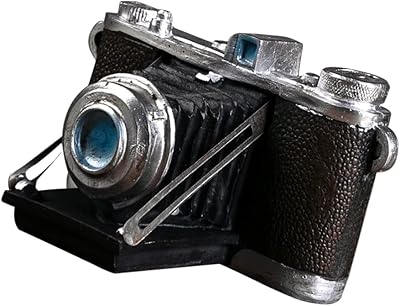 Hillili Retro Camera Figure Résine Home Model Bar Decoration Photo Accessories Black.. Experience shopping without compromise at DIAYTAR NIGERIA, with vast selection and quick delivery.
