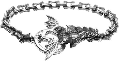 Dragon chain bracelets, metal dragon bone bracelet, Hip Hop for men, alloy bracelets, gift for men and adults.. Your shopping dreams realized through DIAYTAR NIGERIA's affordable platform with reliable delivery times.