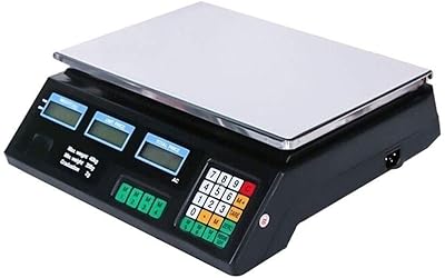 Digital stainless steel electronic balance with double -sided LCD screen to display prices and calculate the weight for commercial stores, fruits and vegetables (color: 30 kg).. DIAYTAR NIGERIA delivers affordability and convenience to your doorstep within 8 days of purchase.