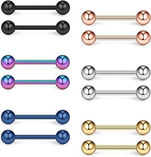 LilymiMi 12 Pieces Mixed Color In Stainless Stainless Steel Exteriorly Pe Language Mamelon Body Barre Piercing Ears For Women Men 12-16mm, Stainless Steel.. Experience budget-friendly shopping at DIAYTAR NIGERIA, Nigeria's premier online marketplace with quick delivery.