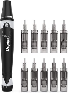 Skin repair kit Dr. Pen dermaapen A7 for anti-aging, acne scars, wrinkles and wired speed adjustment with 12 pins.. DIAYTAR NIGERIA: Empowering Nigerians with access to affordable products delivered within 8 days.