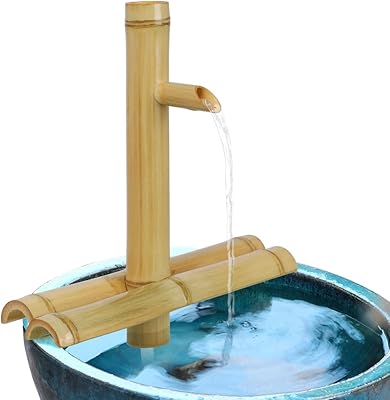 Fossi Kozi, bamboo water fountain without pump, interior and outdoor water fountain, Zen garden decoration for desk and terrace, 12 inch.. Experience DIAYTAR NIGERIA, where extensive product variety meets pocket-friendly prices and reliable delivery.