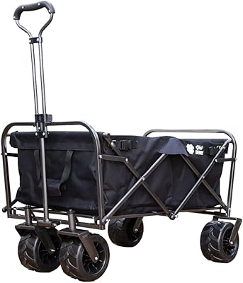 Robust exterior folding outdoor wall car Berry 80 kg (black) | Portable beach wagon for transport | Folding gardening and camping wagon.. Fast, easy, and affordable — that’s shopping the DIAYTAR Nigeria way.