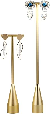 Jim Shaw 2 Pieces Large Aprotendoir of Earr Ears Unique Gold in T -shaped T -shaped for Boutique Store 【2 Pieces of Gold Conexed 7.9 "and 11" Height】.. Discover shopping made simple with DIAYTAR NIGERIA's comprehensive platform and nationwide delivery service.