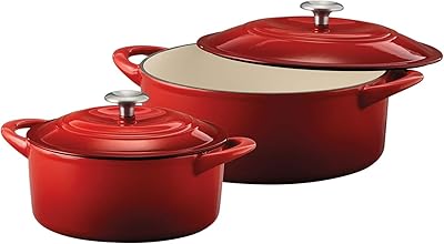 Dutch round oven set covered with tramontina enameled cast iron, 2 rooms, sarcelle blue.. Discover thousands of products on DIAYTAR Nigeria — from fashion and electronics to home goods. We guarantee quick delivery and competitive pricing across the board.
