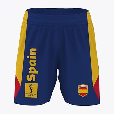 Short of the Spanish national team for the FIFA Qatar 2022 World Cup for boy, navy blue.. Transform your shopping experience with DIAYTAR NIGERIA's vast product selection delivered at unbeatable prices.