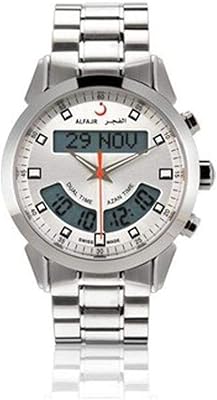 Luxury watch al fajr with stainless steel bracelet for analog man.. Shop confidently with DIAYTAR NIGERIA's vast product range and budget-friendly nationwide shipping.