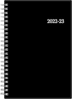 Weekly and monthly planning notebook Blue Sky for the school year 2022-2023, size 5 "x 8", flexible coverage, wired (130611-a23).. DIAYTAR NIGERIA: Where affordable online shopping meets reliable delivery across Nigeria.