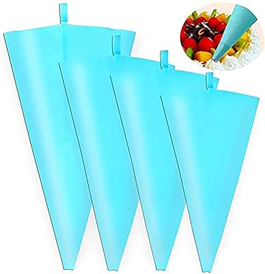 Castowave 4 -piece Decoration bags reusable Silicone pastry bags 4 sizes thick candy bags to decorate cakes, cookies, chocolate, cupcakes.. DIAYTAR NIGERIA: Where shopping meets satisfaction with affordable prices and prompt delivery services.
